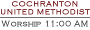 Cochranton UMC logo